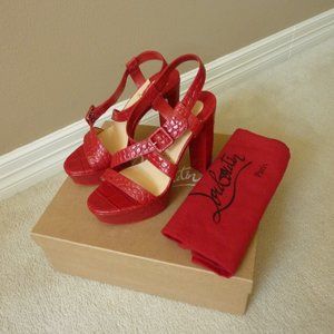 Christian Louboutin 'Selima Alta' Leather Sandals